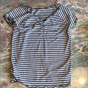 Black and white striped t-shirt